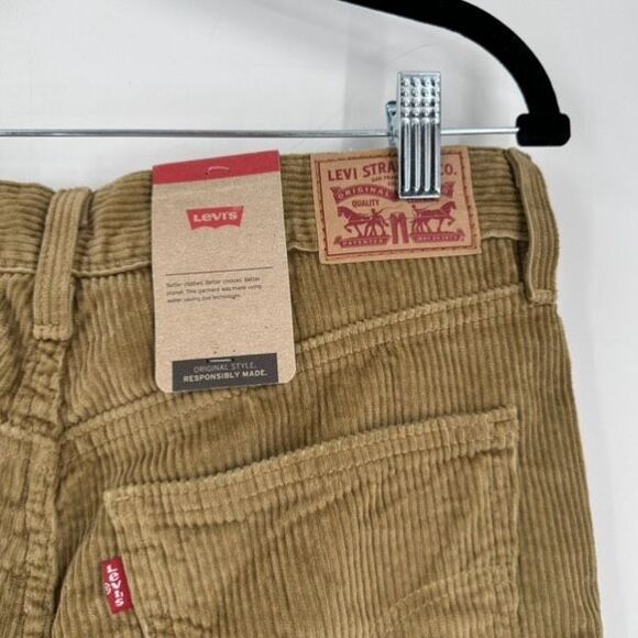 NWT Levi’s Men’s Corduroy Straight Fit Tan Pants Size 29 x 30 Brown Tan - Picture 6 of 14